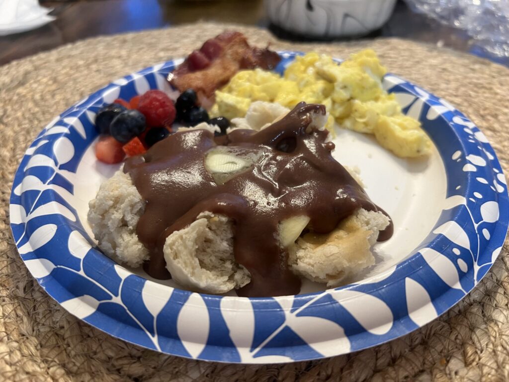 biscuits with chocolate gravy