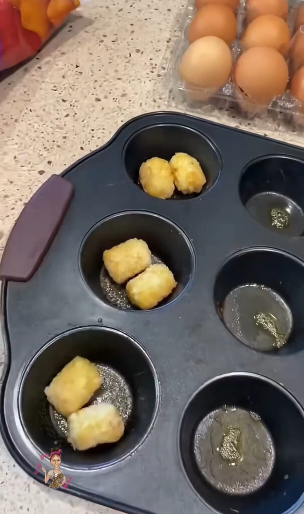 Tater tot egg muffins recipe