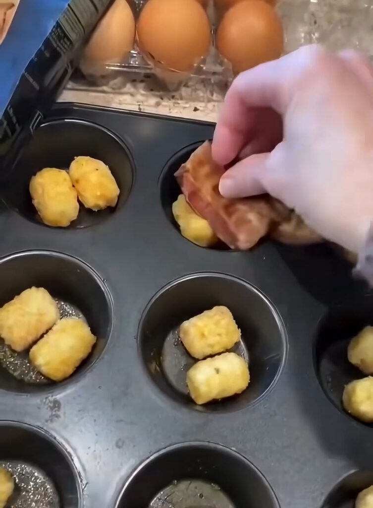 Tater tot egg muffins recipe