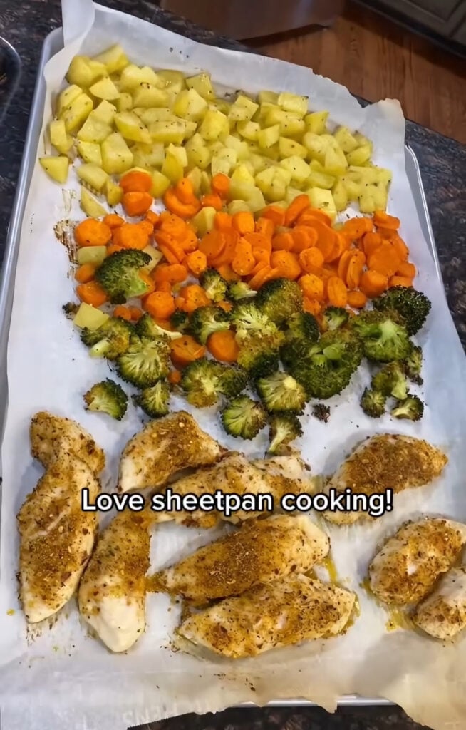 kickin' chicken sheet pan chicken dinner