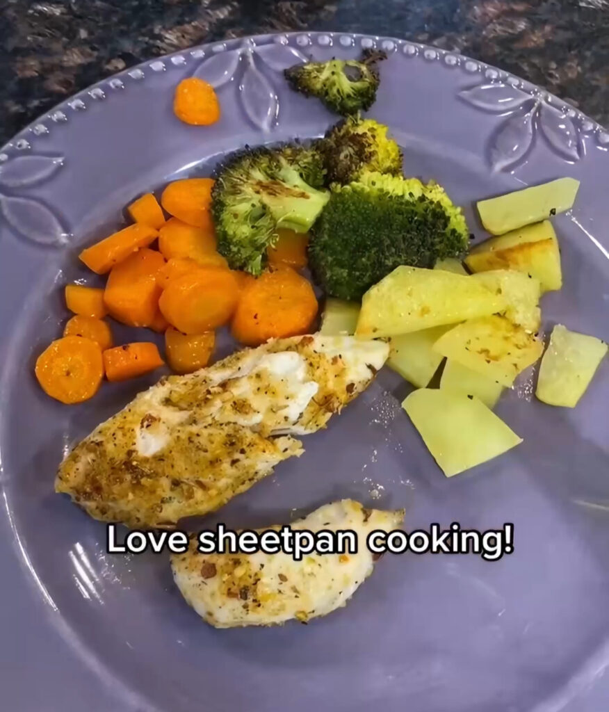 kickin' chicken
sheet pan chicken dinner