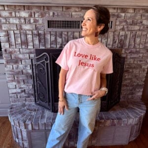 CBM "Love Like Jesus" Valentine's T-Shirt PINK