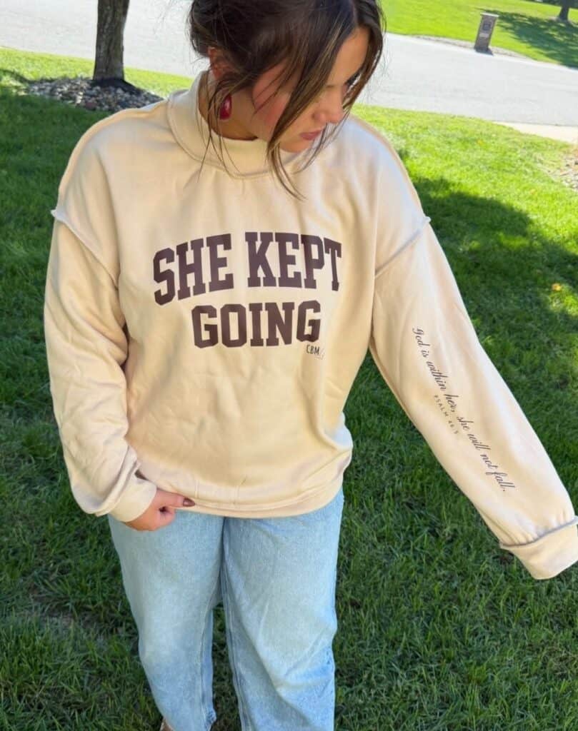 CBM "She Kept Going " Fall Mockneck