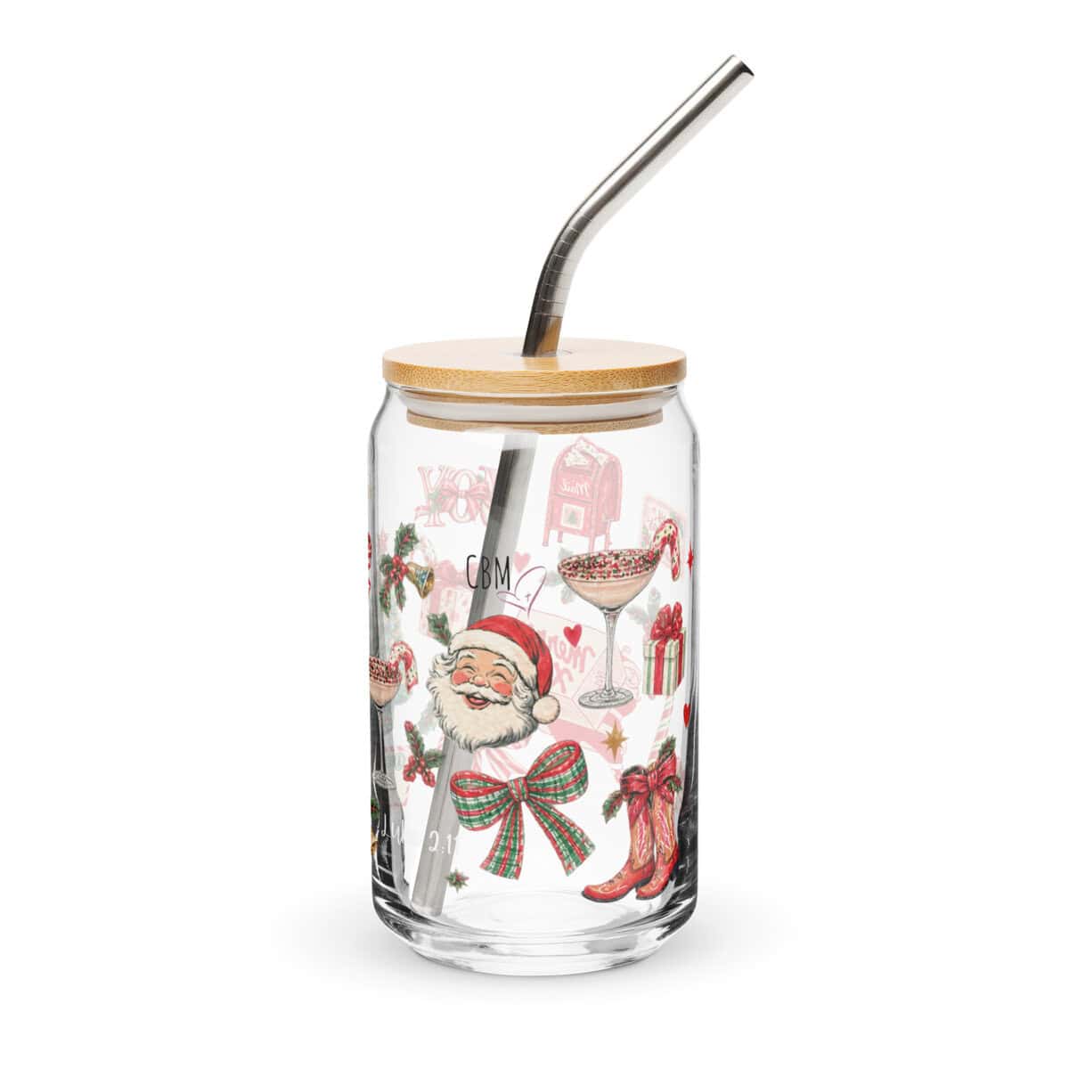 CBM Holly Jolly Everything Cold Brew Glass - Image 4